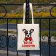Boston Terrier Grandma Dog Lovers Puppy Bostie Owner Canvas Tote Bag, funny design