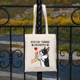 Boston Terrier Grandma Mother's Day Dog Mom Canvas Tote Bag, Couple Gifts, Mom Gifts, Boston Terrier Mom Gifts, funny design