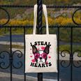 Boston Terrier Heart Glasses Girls Bostie Valentines Day Canvas Tote Bag, funny design