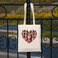 Boston Terrier Heart Valentine Boston Terrier Canvas Tote Bag, funny design