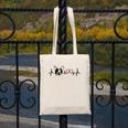 Boston Terrier Heartbeat Heart Line Canvas Tote Bag, funny design