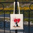 Boston Terrier Lover Heart Shape Boston Terrier Valentine Canvas Tote Bag, funny design