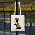 Boston Terrier Lover I Love Mom Tattoo Leopard Canvas Tote Bag, Couple Gifts, Mom Gifts, Boston Terrier Mom Gifts, funny design