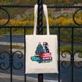 Boston Terrier Merry Christmas Tree Truck Santa Dog X-Mas Canvas Tote Bag, Boston Terrier Christmas Gifts, funny design