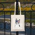 Boston Terrier Papa Cool Dog Lover USA American Flag Men Women Canvas Tote Bag, American Boston Terrier Gifts, funny design