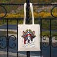 Boston Terrier Pirate T Shirt Jolly Roger Crossbones Skull Canvas Tote Bag, funny design