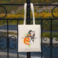 Boston Terrier Pumpkin Jack O Lantern Halloween Canvas Tote Bag, Boston Terrier Halloween Gifts, funny design