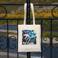 Boston Terrier Santa Starry Night Van Gogh Christmas Dog Men Women Kids Canvas Tote Bag, Boston Terrier Christmas Gifts, funny design
