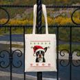 Boston Terrier Ugly Christmas Sweater Xmas For Adults Kids Canvas Tote Bag, Boston Terrier Christmas Gifts, funny design