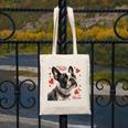 Boston Terrier Is My Valentine Cute Pet Dog Owner Valentine Canvas Tote Bag, funny design