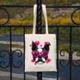 Boston Terrier Valentines Day Shirt Heart Dog Lover Canvas Tote Bag, funny design