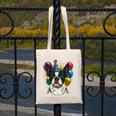 Celebration Event Birthday Party Boston Terrier Canvas Tote Bag, funny design
