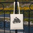 Cool Boston Terrier Riding a Motorcycle Biker Dog Lover For Men Women Kids Canvas Tote Bag, Boston Terrier Riding Gifts, funny design