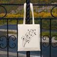 Dandelion Boston Terrier Flower Floral Bostie Tree Canvas Tote Bag, funny design