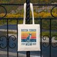 Dog Boston Terrier Mom Vintage Boston Terrier Mom Canvas Tote Bag, Couple Gifts, Mom Gifts, Boston Terrier Mom Gifts, funny design