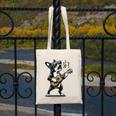 Dog Playing Guitar Singing Boston Terrier For Men Women Girls Kids Canvas Tote Bag, funny design