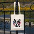 Even My Boston Terrier Loves Trump Trump Supporter Dog Lover Canvas Tote Bag, funny design