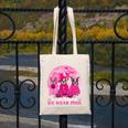 Ghost And Witch Boston Terrier Dog In October We Wear Pink Canvas Tote Bag, Boston Terrier Ghost Gifts, funny design