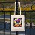 Halloween Boston Terrier Dog Breed With Jack O' Lantern Art Canvas Tote Bag, Boston Terrier Halloween Gifts, funny design