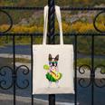 Hawaiian Boston Terrier Dog Pineapple Ukulele Summer For Men Women Girls Kids Canvas Tote Bag, funny design