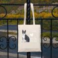 Just A Girl Who Loves Her Boston Terrier Puppy Love Canvas Tote Bag, funny design