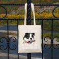 Just a Woman Who Loves Her Boston Terrier Cute Dog Mom Canvas Tote Bag, Couple Gifts, Mom Gifts, Boston Terrier Mom Gifts, funny design