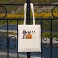 Spooky Ghost Boston Terrier Pumpkin Halloween Dog Lover Canvas Tote Bag, Boston Terrier Ghost Gifts, Boston Terrier Halloween Gifts, funny design