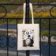 Spooky Halloween Moon Boston Terrier Boston Bull Bostie Canvas Tote Bag, Boston Terrier Halloween Gifts, funny design