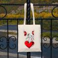 Valentine's Day Boston Terrier Dog Vector Canvas Tote Bag, funny design