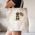 Boston Terrier 4th Of July US American Flag Dog Patriotic Canvas Tote Bag, novelty gifts, funny gifts