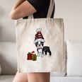 Boston Terrier Christmas T Shirt-Life Is Merrier Premium Tri-Blend Canvas Tote Bag, novelty gifts, funny gifts