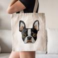 Boston Terrier Cute Puppy Face Dog Lover Pet Owner Canvas Tote Bag, novelty gifts, funny gifts