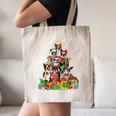 Boston Terrier Dog Christmas Tree Lights Xmas Pajama For Men Women Kids Canvas Tote Bag, novelty gifts, funny gifts