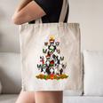 Boston Terrier Dog Christmas Tree Santa Hat Xmas Pajama Men Women Kids Canvas Tote Bag, novelty gifts, funny gifts