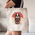 Boston Terrier Dog Japanese Style Samurai Dogs Canvas Tote Bag, novelty gifts, funny gifts