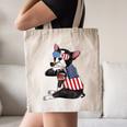 Boston Terrier Dog Merica 4th Of July Usa American Flag Men Canvas Tote Bag, novelty gifts, funny gifts