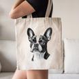 Boston Terrier Dog Motif Pet Illustration Boston Terrier For Men Women Kids Canvas Tote Bag, novelty gifts, funny gifts