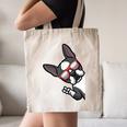 Boston Terrier Dog From Side Boston Bull Canvas Tote Bag, novelty gifts, funny gifts