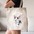 Boston Terrier Girl Cute Cartoon For Dog Owners Pet Terrier Canvas Tote Bag, novelty gifts, funny gifts