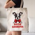 Boston Terrier Grandma Dog Lovers Puppy Bostie Owner Canvas Tote Bag, novelty gifts, funny gifts