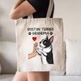 Boston Terrier Grandma Mother's Day Dog Mom Canvas Tote Bag, novelty gifts, funny gifts