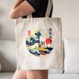 Boston Terrier Japanese Kanagawa Wave Surf Loyal Dog Men Women Kids Canvas Tote Bag, novelty gifts, funny gifts