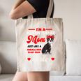Boston Terrier Mom American Gentleman Dog Mother's Day Canvas Tote Bag, novelty gifts, funny gifts