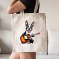 Boston Terrier Playing Guitar Boston Terrier Canvas Tote Bag, novelty gifts, funny gifts