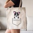 Boston Terrier In The Pocket Cute Pocket Boston Terrier Canvas Tote Bag, novelty gifts, funny gifts