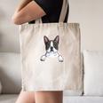 Boston Terrier In The Pocket Cute Boston Terrier Dog Lovers For Men Women Girls Kids Canvas Tote Bag, novelty gifts, funny gifts