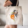 Boston Terrier Pumpkin Jack O Lantern Halloween Canvas Tote Bag, novelty gifts, funny gifts