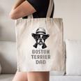 Cute Boston Terrier Dad Dog Lovers Puppy Bostie Owner Canvas Tote Bag, novelty gifts, funny gifts