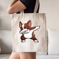 Dabbing Red Boston Terrier Dab Dance Dog Men Women Kids Canvas Tote Bag, novelty gifts, funny gifts