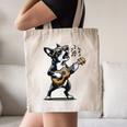 Dog Playing Guitar Singing Boston Terrier For Men Women Girls Kids Canvas Tote Bag, novelty gifts, funny gifts